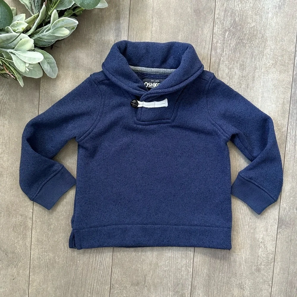 OshKosh B'gosh Toddler Boy Navy Blue Pullover Sweater